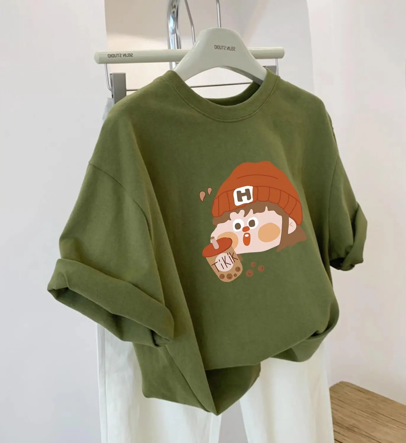 Retro Military een Cotton ort Sve T-irt ex Trendy Comfortable Breathable Summer Casual Wear round Ne Top
Retro Military een Cotton ort Sve T-irt ex Trendy Comfortable Breathable Summer Casual Wear round Ne Top