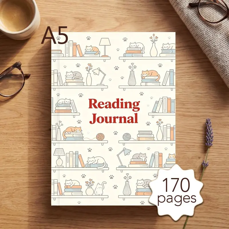 A5 Reading Journal Book, Perfect Gift for Book Lovers to Record Book Notes, with 170 Pages, for Book Tracking and Book Review
A5 Reading Journal Book, Perfect Gift for Book Lovers to Record Book Notes, with 170 Pages, for Book Tracking and Book Review