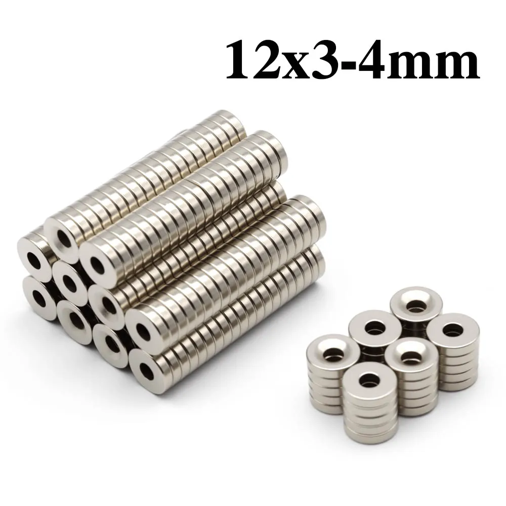 12x3-4mm Super Powerful Round With Holes Magnet Neodymium Magnet NdfeB N35 Strong Permanent Magnetic imanes Refrigerator Magnet
12x3-4mm Super Powerful Round With Holes Magnet Neodymium Magnet NdfeB N35 Strong Permanent Magnetic imanes Refrigerator Magnet