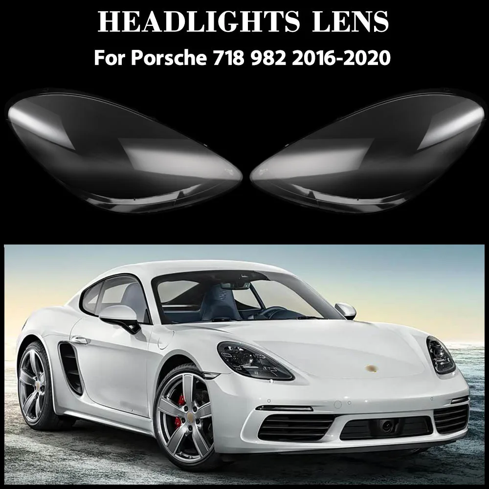 For Porsche 718 982 2016-2020 Car Accessories Transparent Headlight Shade Cover Lampshade Case Headlamp Shell Lens Plexiglass
For Porsche 718 982 2016-2020 Car Accessories Transparent Headlight Shade Cover Lampshade Case Headlamp Shell Lens Plexiglass