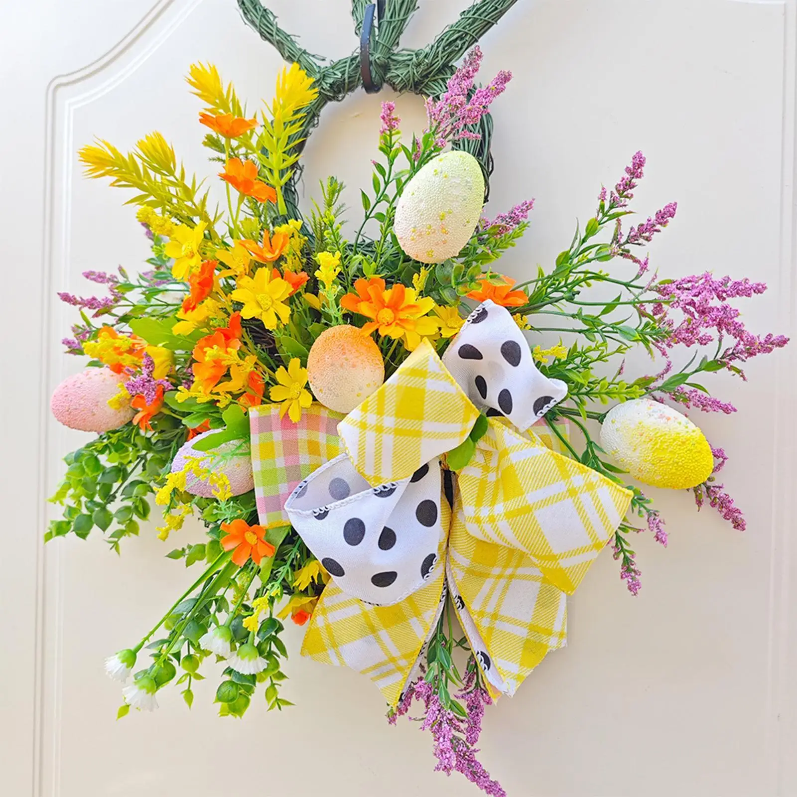 50cm Artificial Flower Easter Wreath Hanging Ornament Handmade Lightweight for Window Wall Decor Versatile Home Decoration
50cm Artificial Flower Easter Wreath Hanging Ornament Handmade Lightweight for Window Wall Decor Versatile Home Decoration