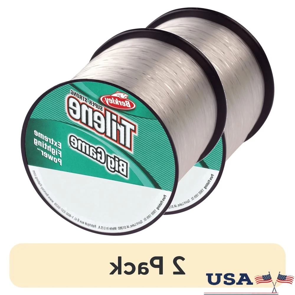 2 Pack Trilene Big Game Monofilament Fishing Line 12 lb Test Strength Extreme Durability High Abrasion Resistance Fishing Gear
2 Pack Trilene Big Game Monofilament Fishing Line 12 lb Test Strength Extreme Durability High Abrasion Resistance Fishing Gear