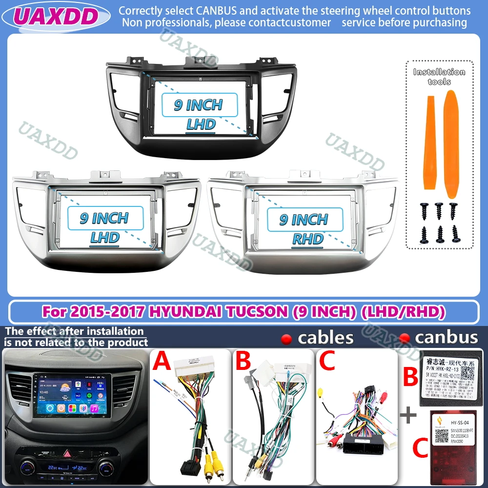 pannello montaggio per cruscotto radio Android adattatore fascia telaio auto for Hyundai Tucson 2015-2017 9inch frame adapter CD
pannello montaggio per cruscotto radio Android adattatore fascia telaio auto for Hyundai Tucson 2015-2017 9inch frame adapter CD