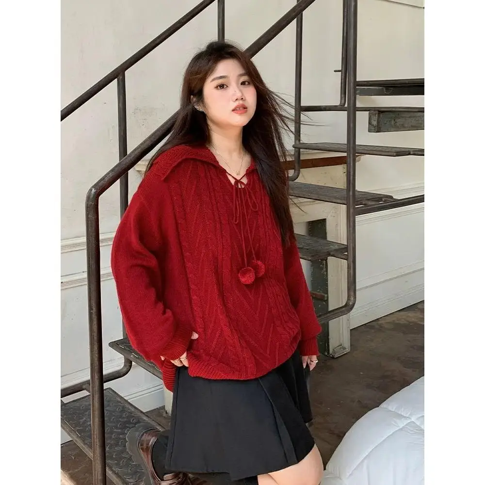 plus Size Korean Style Color Knitwear Sweet Conceal Meat Slimming Fashionable Top for Women Autumn Winter Casual Wear
plus Size Korean Style Color Knitwear Sweet Conceal Meat Slimming Fashionable Top for Women Autumn Winter Casual Wear