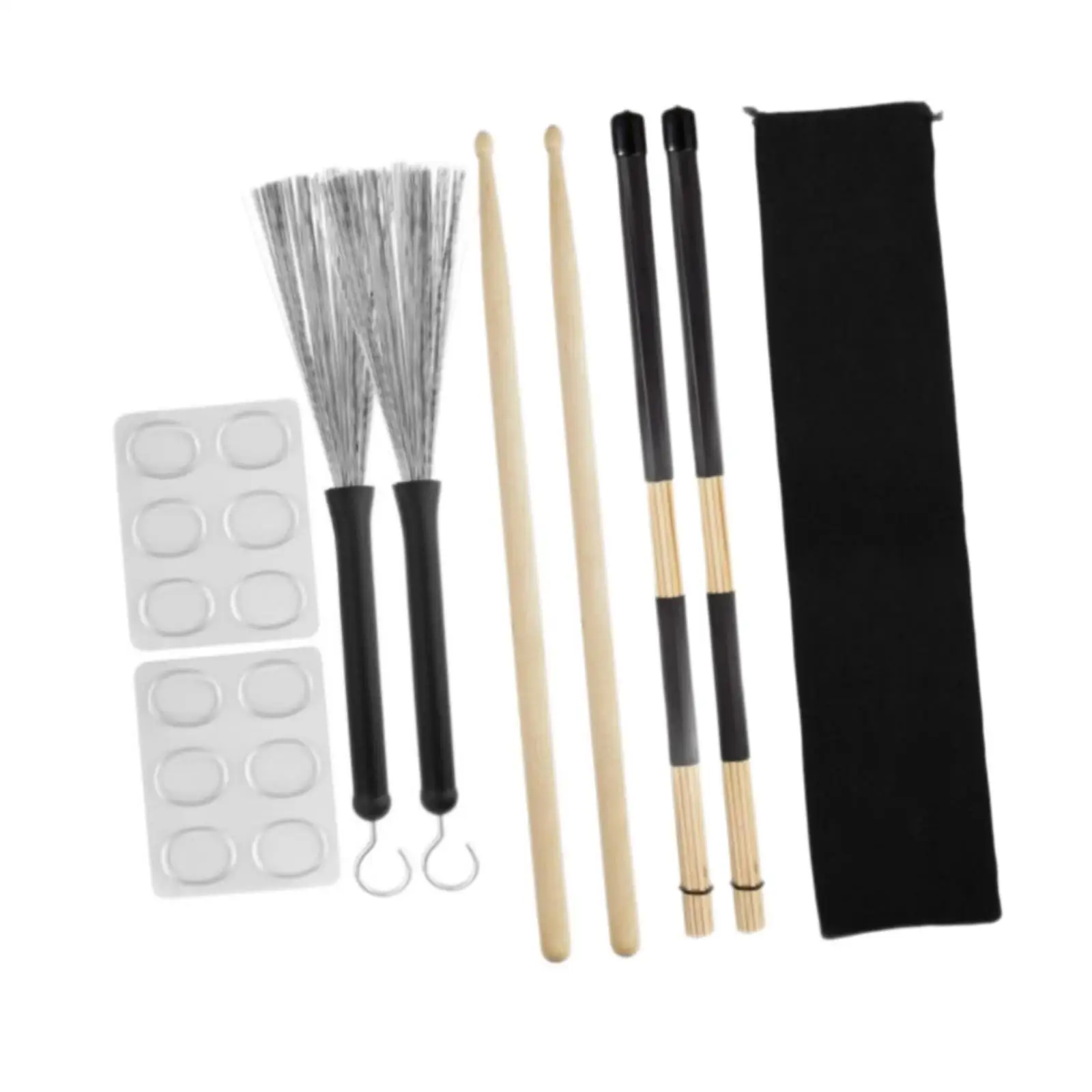 Drumsticks Set Drum Dampeners Drum Wire Brush Drum Rods Brush for Jazz Folk Songs
Drumsticks Set Drum Dampeners Drum Wire Brush Drum Rods Brush for Jazz Folk Songs