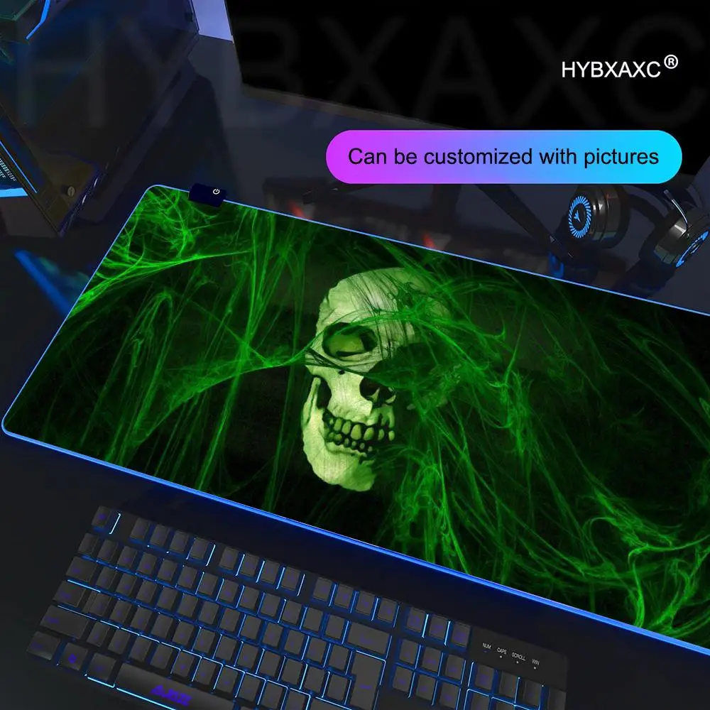 Cool Goth Skull Mouse Pad RGB Gaming Mouse Pad Desk Mat HD Gamer Large LED Light XXL MousePads PC Computer Carpet
Cool Goth Skull Mouse Pad RGB Gaming Mouse Pad Desk Mat HD Gamer Large LED Light XXL MousePads PC Computer Carpet