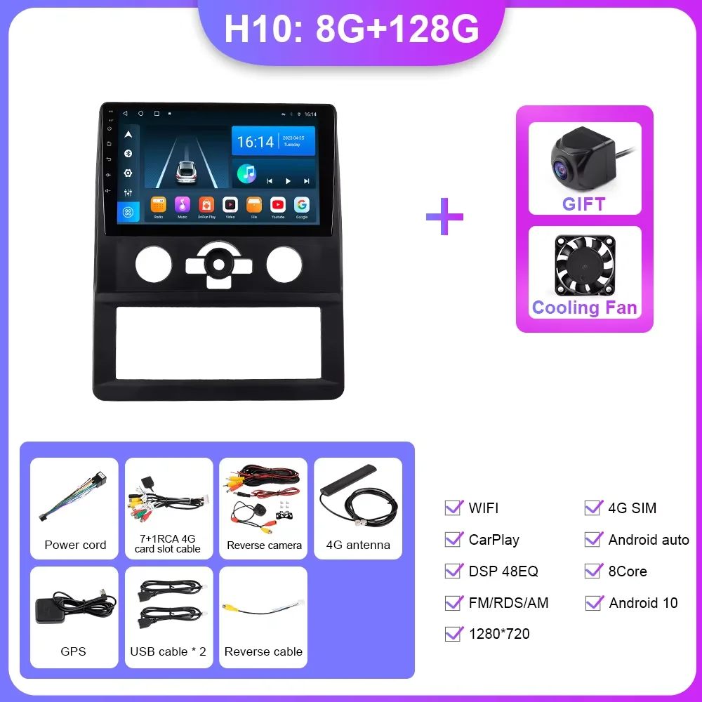 Автомобильный радиоприемник 2DIN Android 9 дюймов для Foton Royal Salon K1 G7 G9 VIEW Navigation HeadUnit Carplay Android Auto Мультимедийный плеер без компакт-диска
Автомобильный радиоприемник 2DIN Android 9 дюймов для Foton Royal Salon K1 G7 G9 VIEW Navigation HeadUnit Carplay Android Auto Мультимедийный плеер без компакт-диска
