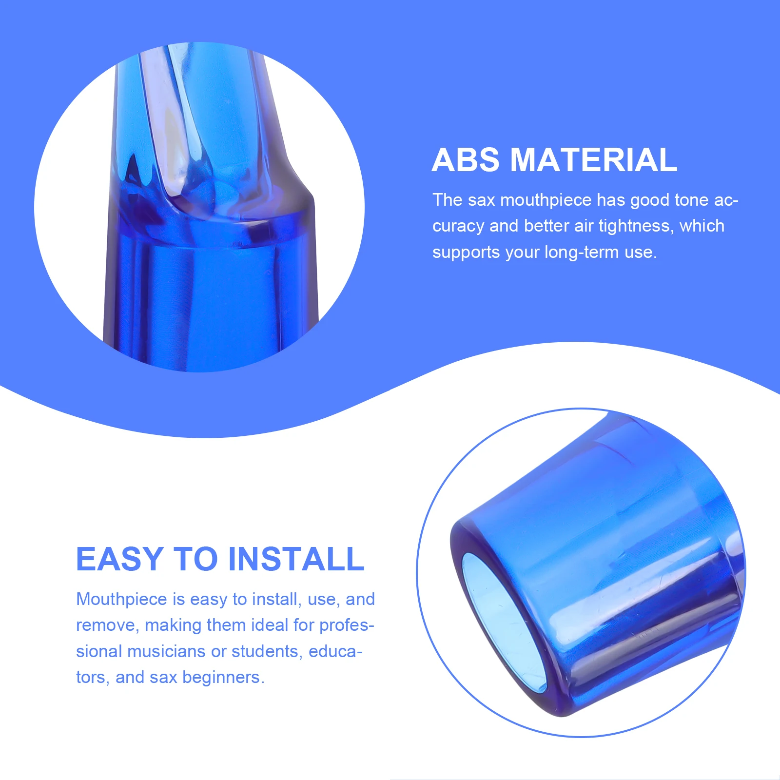 Saxophone Mouthpiece Transparent Alto Replacement Parts Compact Design Good Sound Easy Install Use Professional
Saxophone Mouthpiece Transparent Alto Replacement Parts Compact Design Good Sound Easy Install Use Professional