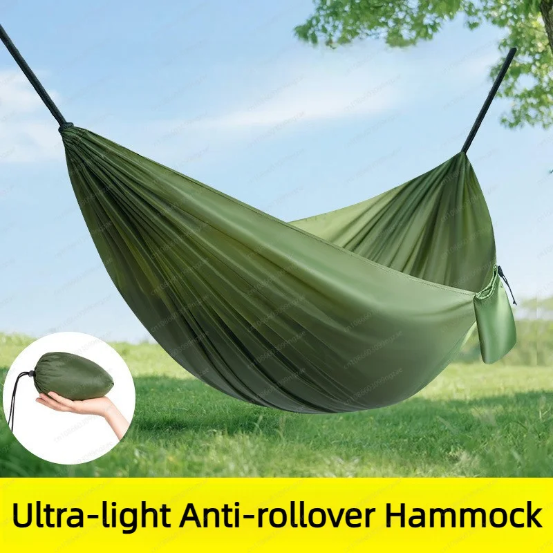 Quick open ultra-light parachute hammock outdoor summer double swing portable swing adult anti-rollover camping
Quick open ultra-light parachute hammock outdoor summer double swing portable swing adult anti-rollover camping