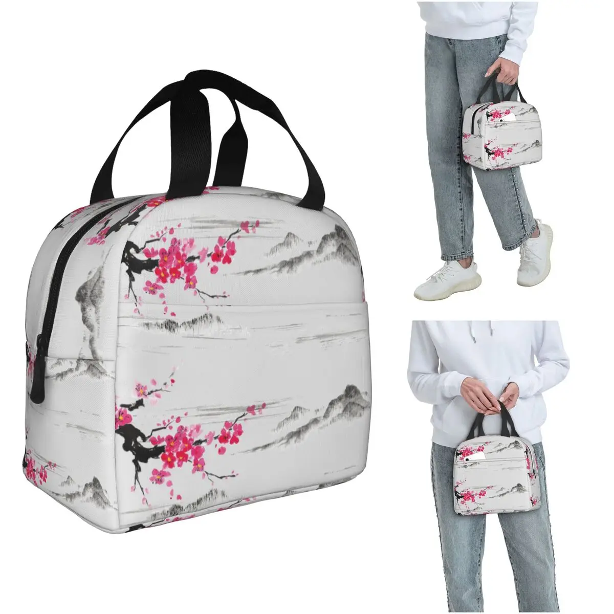 Sakura Japanese Cherry Blossom Insulated Lunch Bag for Kids School Cooler Thermal Food Box Tote Portable Lunch Boxes Container
Sakura Japanese Cherry Blossom Insulated Lunch Bag for Kids School Cooler Thermal Food Box Tote Portable Lunch Boxes Container