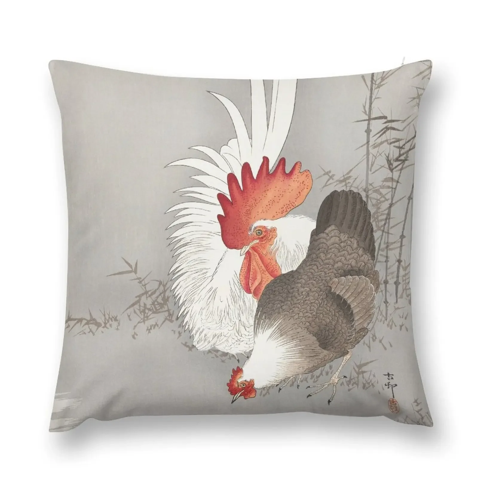 Japanese Painting of Rooster and chicken,Vintage Rooster and chicken Painting,Vintage Watercolor Painting of Bird, Throw Pillow
Japanese Painting of Rooster and chicken,Vintage Rooster and chicken Painting,Vintage Watercolor Painting of Bird, Throw Pillow