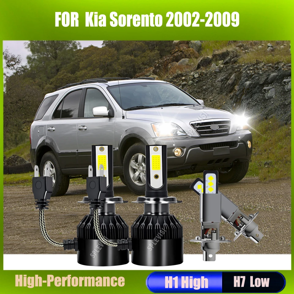 H7 H1 60W LED Headlight Bulbs - Replacement Halogen Direct Fit Original Housing For Kia Sorento 2002 2003 2004 2005 2006-2009
H7 H1 60W LED Headlight Bulbs - Replacement Halogen Direct Fit Original Housing For Kia Sorento 2002 2003 2004 2005 2006-2009