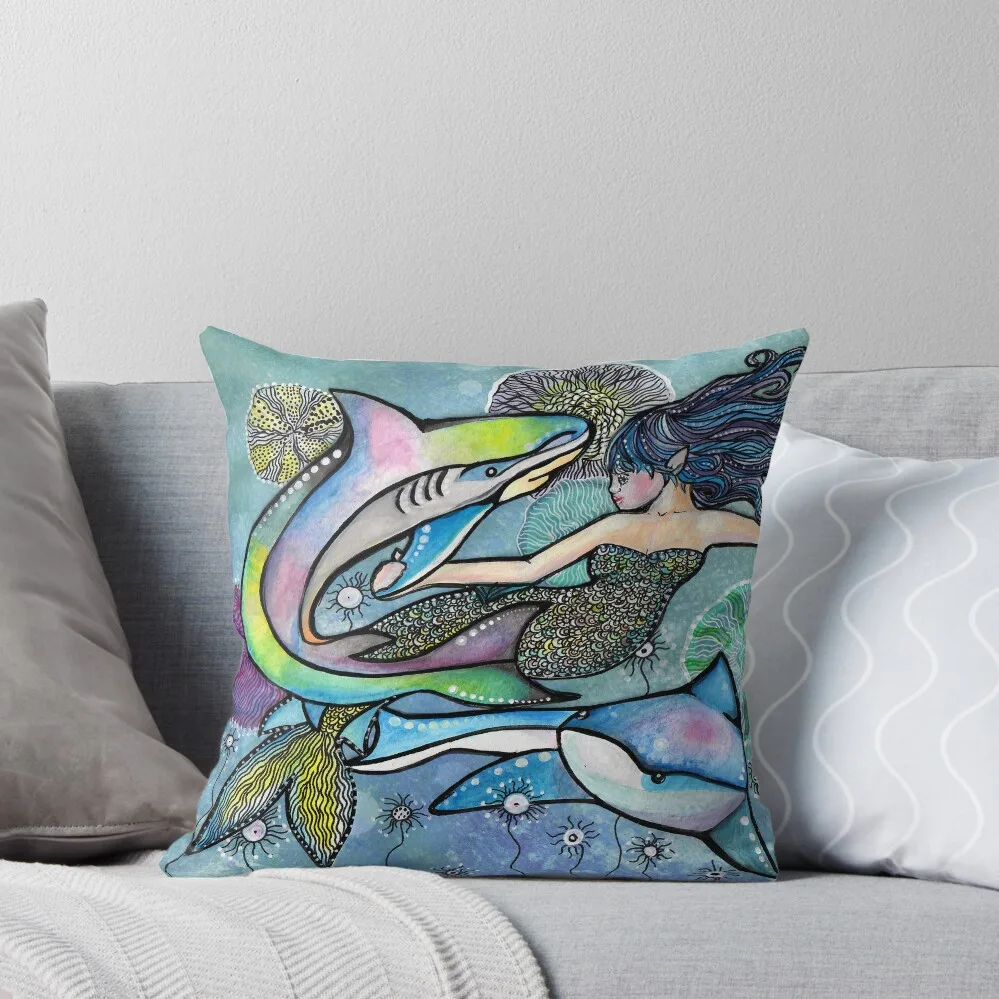 Mermaid With Sharks Throw Pillow Decorative Cushion Cusions Cover Luxury Pillow Cover Covers For Sofas pillow
Mermaid With Sharks Throw Pillow Decorative Cushion Cusions Cover Luxury Pillow Cover Covers For Sofas pillow