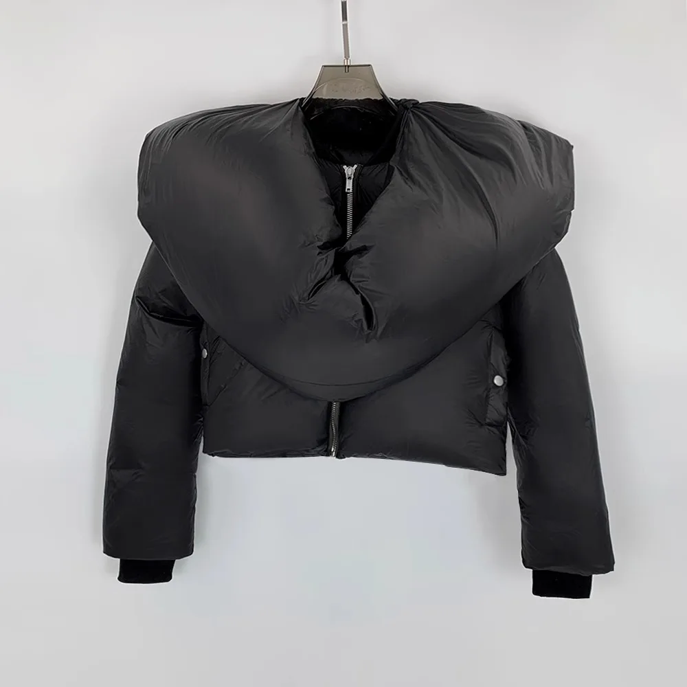 Женский пуховик High Street в темном стиле с большим воротником-шарфом, женские повседневные удобные куртки, пальто, женская одежда
Женский пуховик High Street в темном стиле с большим воротником-шарфом, женские повседневные удобные куртки, пальто, женская одежда