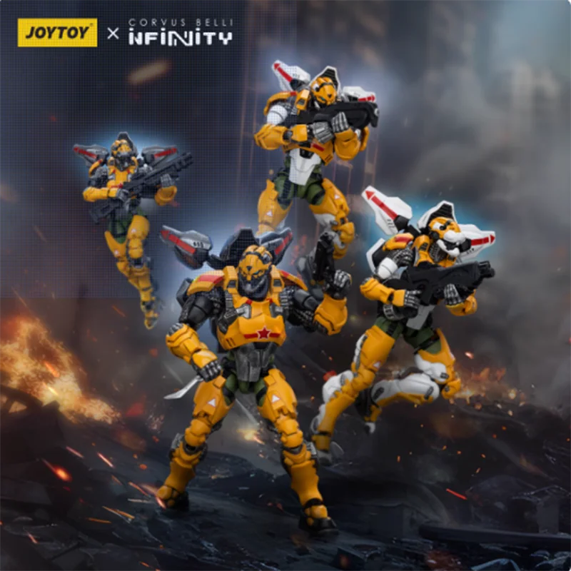 JOYTOY & INFINITY Yu Jing Special Action Team Tiger SoldierBlack Ops Team 1:18 movable soldiers Figures Game Models Mecha Toys
JOYTOY & INFINITY Yu Jing Special Action Team Tiger SoldierBlack Ops Team 1:18 movable soldiers Figures Game Models Mecha Toys