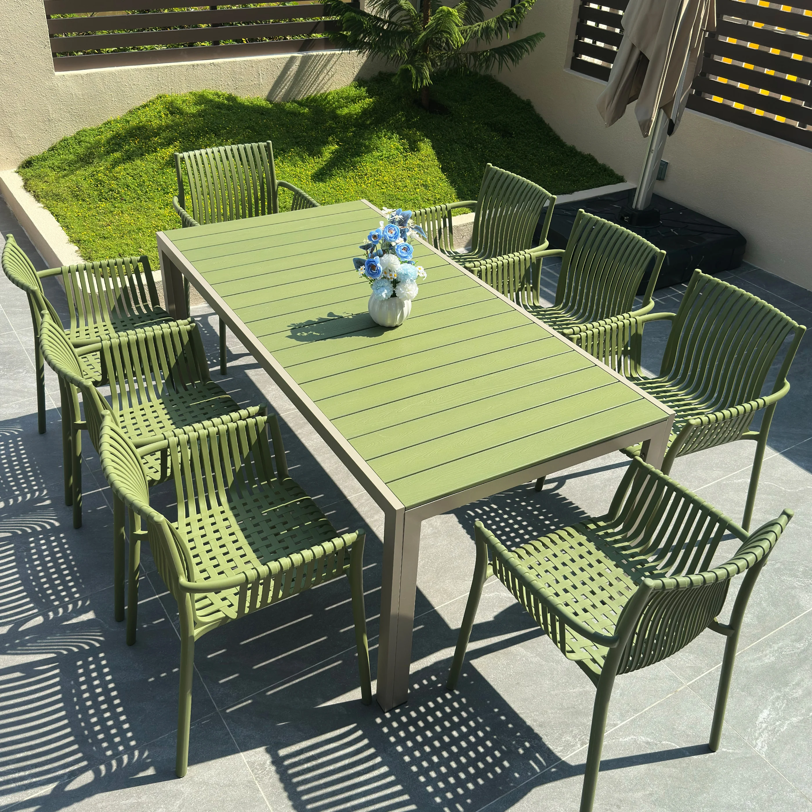Yjq outdoor tables and chairs plastic wood courtyard villa leisure open-air garden waterproof imitation rattan plastic chair
Yjq outdoor tables and chairs plastic wood courtyard villa leisure open-air garden waterproof imitation rattan plastic chair