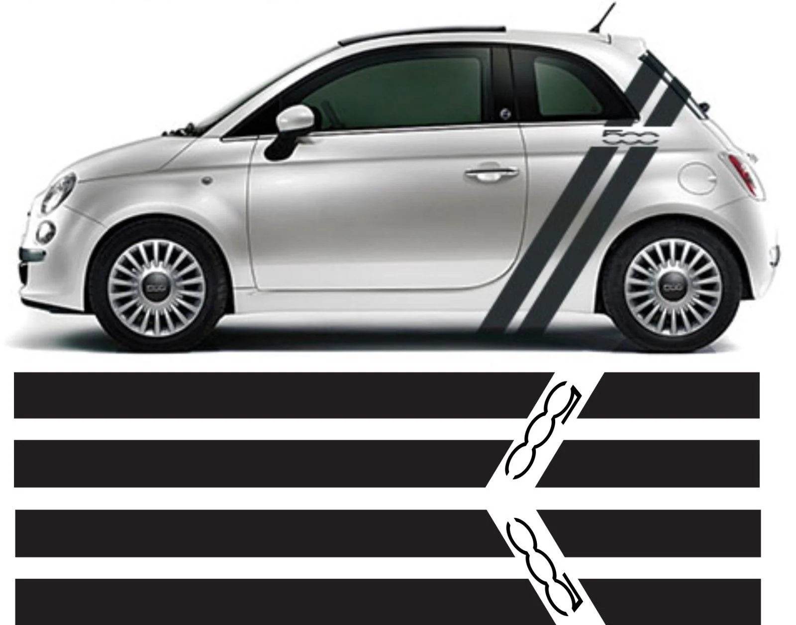 1 Набор/2 пары, графические наклейки для Fiat 500 595 Abarth Side, вертикальные и задние полосы, наклейки для стайлинга автомобиля
1 Набор/2 пары, графические наклейки для Fiat 500 595 Abarth Side, вертикальные и задние полосы, наклейки для стайлинга автомобиля