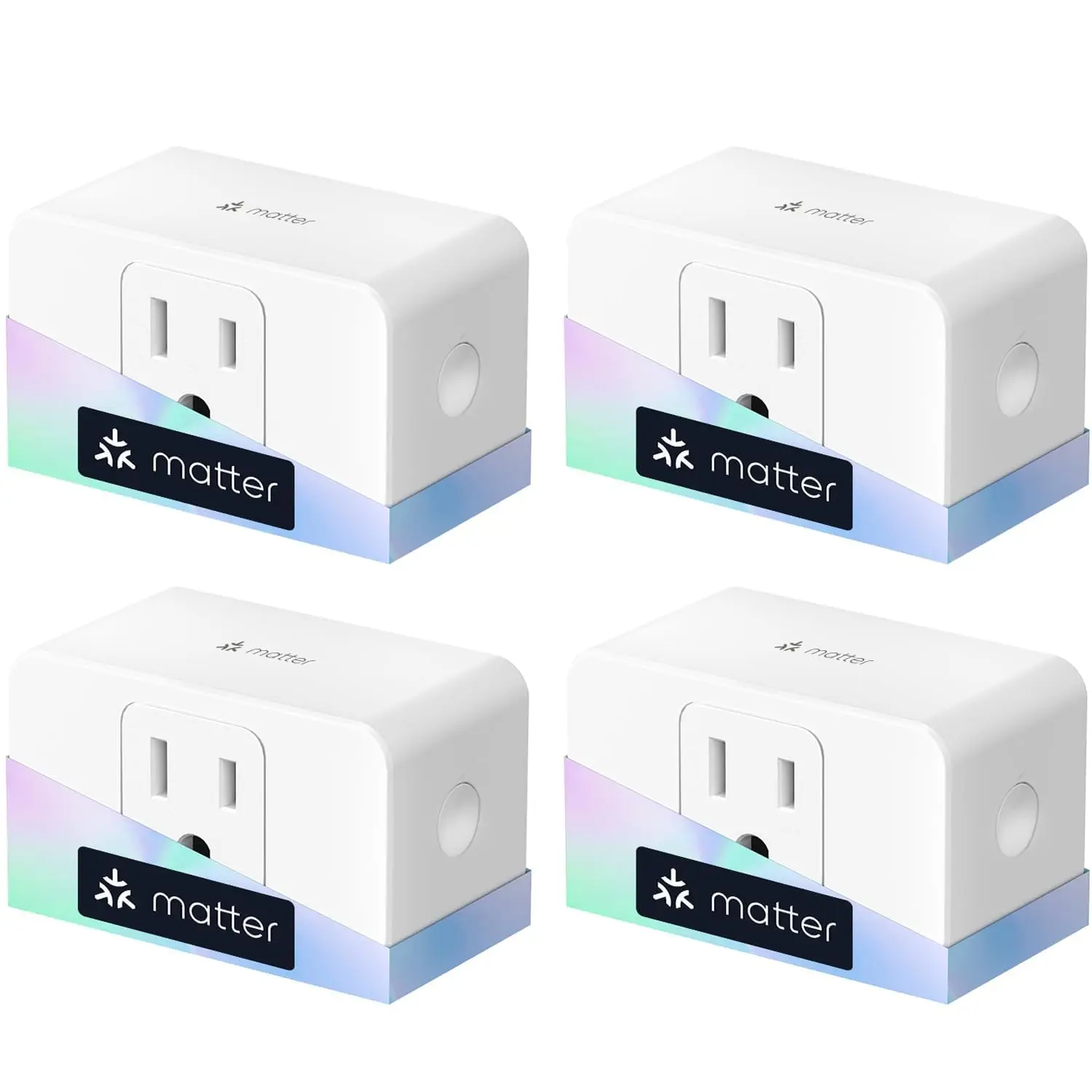 Matter Smart Plug 4 Pack, Energy Monitor, Works with Alexa/HomeKit/Google, 15A/1800W, App & Voice Control, No Cloud Needed
Matter Smart Plug 4 Pack, Energy Monitor, Works with Alexa/HomeKit/Google, 15A/1800W, App & Voice Control, No Cloud Needed