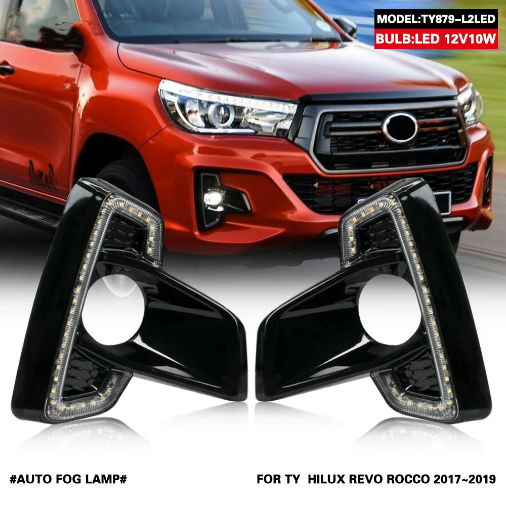 LED Daytime Running Light for Toyota HiLux REVO 18-19 modified Front fog lamp bumper ligth Turn signal
LED Daytime Running Light for Toyota HiLux REVO 18-19 modified Front fog lamp bumper ligth Turn signal