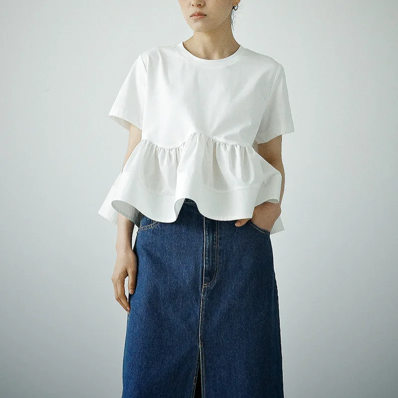 Gagarich 2026 Spring Summer New Japanese Fashionable Retro Ins Atmosphere Ruffle T-shirt Loose Comfortable Breathable Top
Gagarich 2026 Spring Summer New Japanese Fashionable Retro Ins Atmosphere Ruffle T-shirt Loose Comfortable Breathable Top