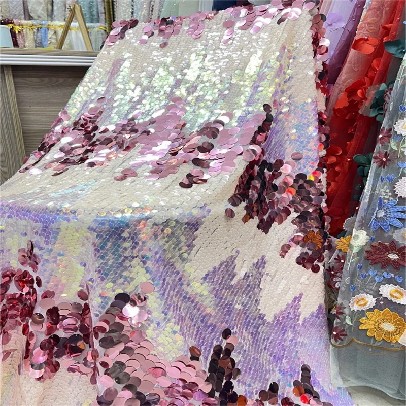 Colorful Sequin Embroidered Mesh Fabric for DIY Sewing Handmade Evening Dress Clothing Fashion Material Cloth By The Yard
Colorful Sequin Embroidered Mesh Fabric for DIY Sewing Handmade Evening Dress Clothing Fashion Material Cloth By The Yard