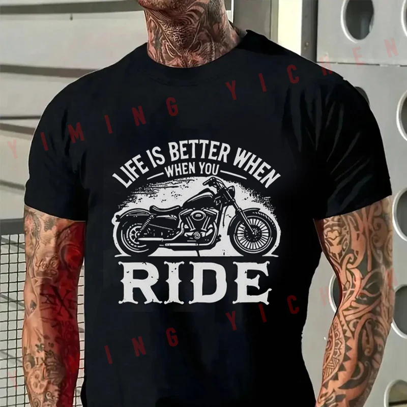 Live Motorcycle Graphic Men T-Shirt Moto Cotton Summer O-neck Short Sleeve Fashion Hip Hop Tee
Live Motorcycle Graphic Men T-Shirt Moto Cotton Summer O-neck Short Sleeve Fashion Hip Hop Tee