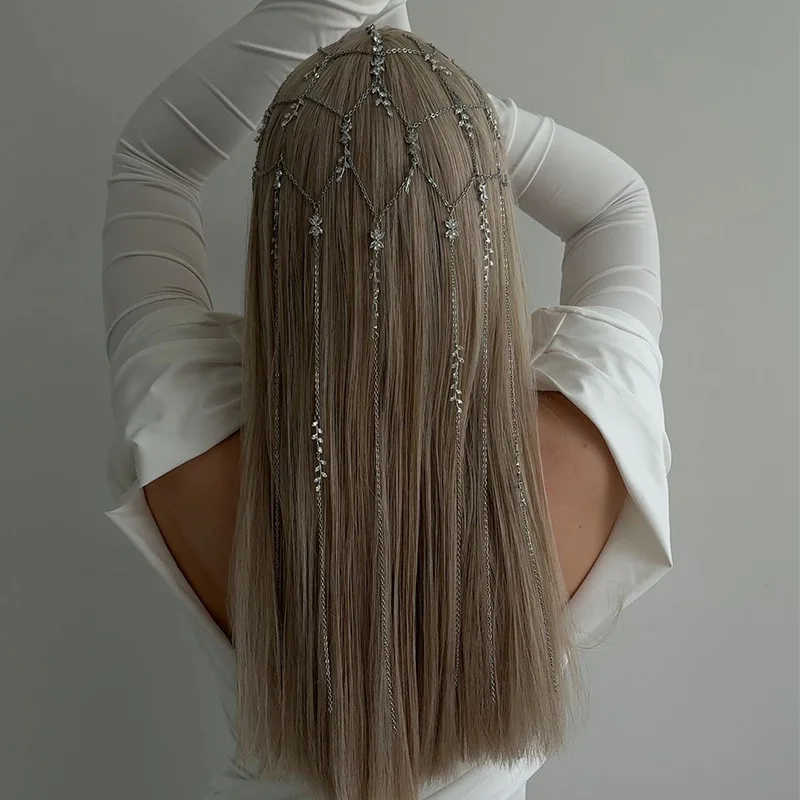 Hot Sale Grid Tassel Headband Premium Sense Leaf Rhinestone Headband Ball Accessories Female hairband
Hot Sale Grid Tassel Headband Premium Sense Leaf Rhinestone Headband Ball Accessories Female hairband