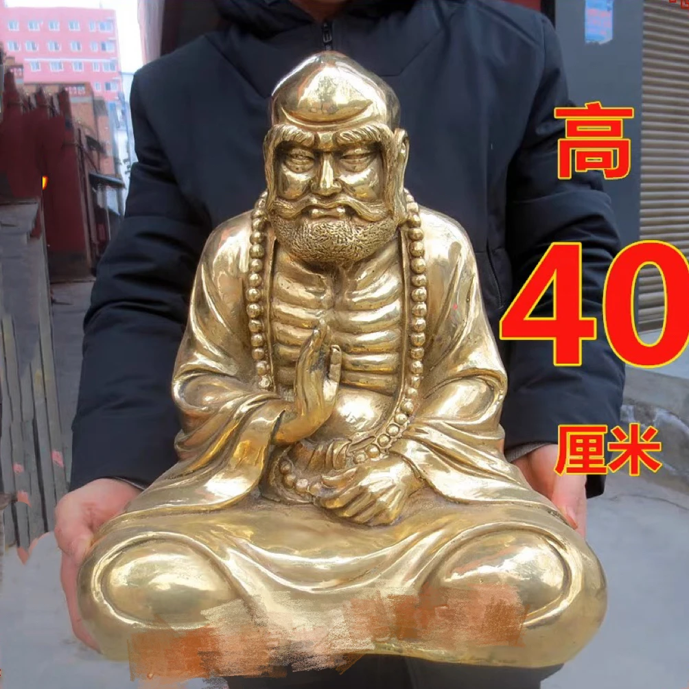 40cm large Buddhism Taoism Zen Tao Dharma Bodhidharma buddha God COPPER Sculpture statue HOME temple protection 50% OFF
40cm large Buddhism Taoism Zen Tao Dharma Bodhidharma buddha God COPPER Sculpture statue HOME temple protection 50% OFF