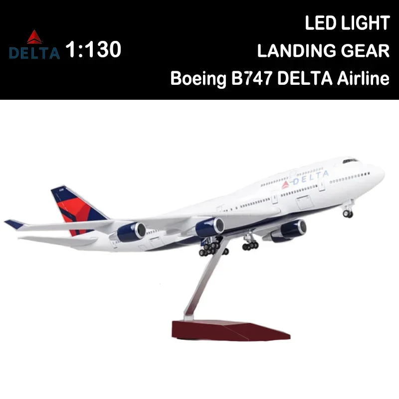 1/150 47CM Airplane Boeing 747 B747 Aircraft DELTA Airline Model Light Wheel Diecast Plane Collection Airliner Toys Gift Show
1/150 47CM Airplane Boeing 747 B747 Aircraft DELTA Airline Model Light Wheel Diecast Plane Collection Airliner Toys Gift Show