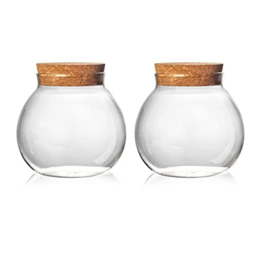 Set of 2 round glass jars with cork lid 17oz wedding candy jar kitchen Storage jar, perfect for tea, biscuits, cereals, flour,
Set of 2 round glass jars with cork lid 17oz wedding candy jar kitchen Storage jar, perfect for tea, biscuits, cereals, flour,