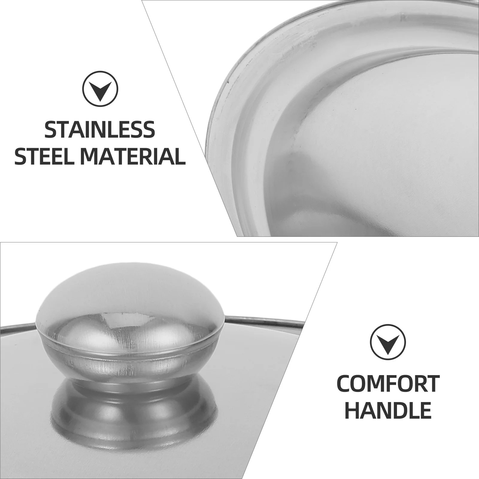 Stainless Steel Wok Lid Universal Replacement Frying Cover for Kitchen Use Pot Lids Universal Pan Lid
Stainless Steel Wok Lid Universal Replacement Frying Cover for Kitchen Use Pot Lids Universal Pan Lid