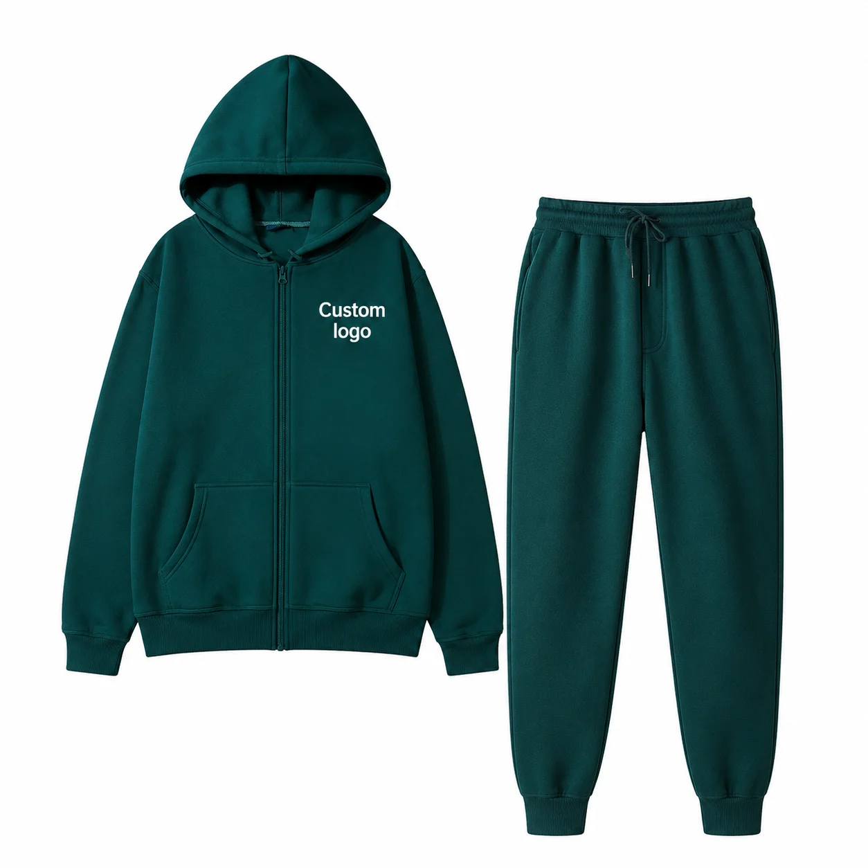 Custom Logo Tracksuit Set Men Unisex Zip Up Hoodie And Jogger Pants Casual Sportswear Two Piece Sweat Suit Fitness Daily Outfit
Custom Logo Tracksuit Set Men Unisex Zip Up Hoodie And Jogger Pants Casual Sportswear Two Piece Sweat Suit Fitness Daily Outfit