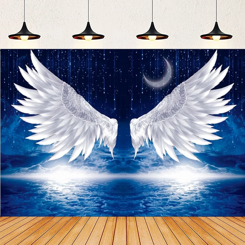 Photography Backdrop Blue Sky White Angel Wings Poster Sunshine Romantic Abstract Feather Holy Christian Jesus Birth Background
Photography Backdrop Blue Sky White Angel Wings Poster Sunshine Romantic Abstract Feather Holy Christian Jesus Birth Background
