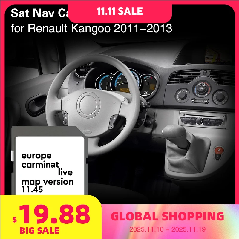 Carminat Live 11.45 for Renault Kangoo 2011 2012 2013 Cover UK UA EU Sat Nav Navigation Car GPS Map SD Memory Card
Carminat Live 11.45 for Renault Kangoo 2011 2012 2013 Cover UK UA EU Sat Nav Navigation Car GPS Map SD Memory Card