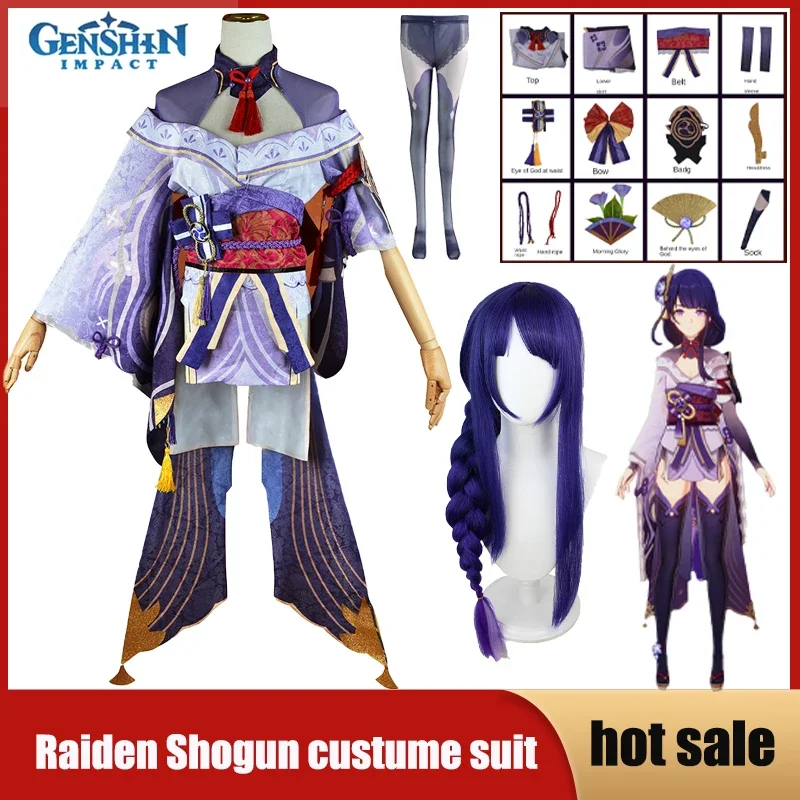 Игровой костюм для косплея Genshin Impact Raiden Shogun аниме Униформа платья парик головной убор Baal наряды Хэллоуин полный комплект для женщин
Игровой костюм для косплея Genshin Impact Raiden Shogun аниме Униформа платья парик головной убор Baal наряды Хэллоуин полный комплект для женщин