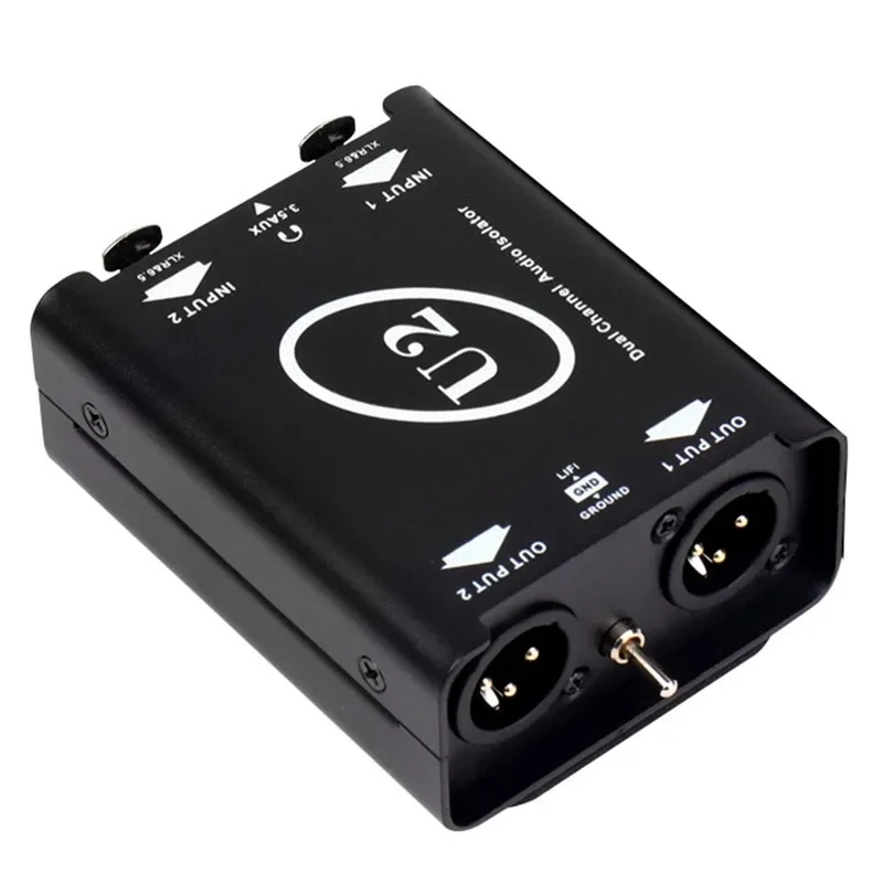 New U2 Audio Isolator 3.5 to XLR Dual Channel Current Sound Isolator Eliminates Current Sound
New U2 Audio Isolator 3.5 to XLR Dual Channel Current Sound Isolator Eliminates Current Sound