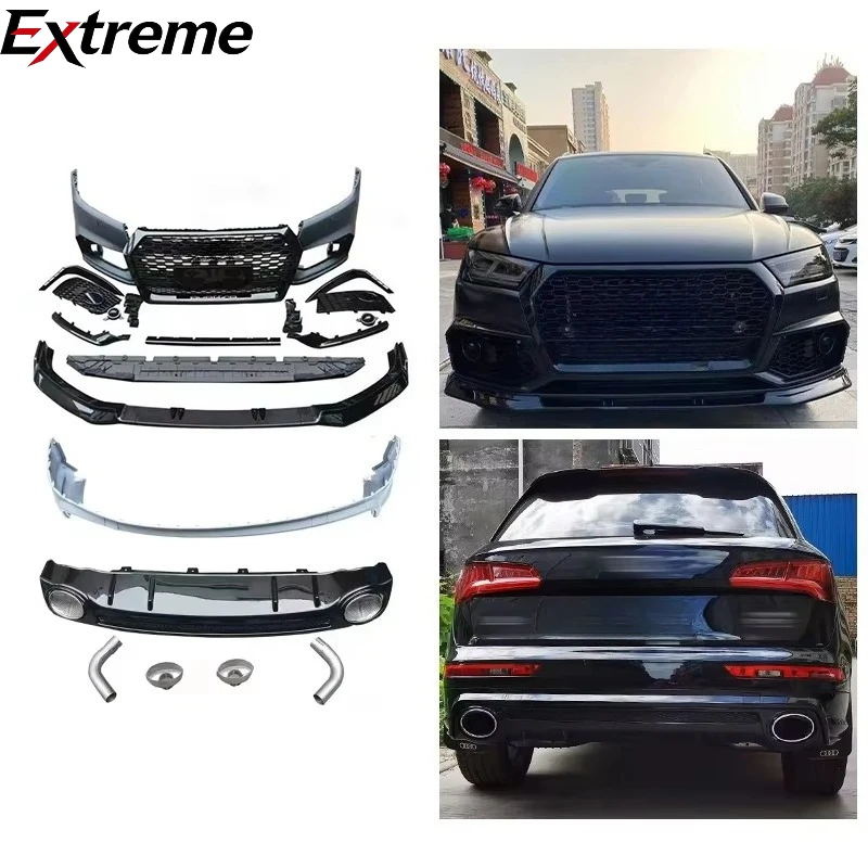 RSQ5 Car Modification New Front and Rear Bumper Body Kit with Grille Car Upgrade for 2018-2020 Audi Q5/Q5L
RSQ5 Car Modification New Front and Rear Bumper Body Kit with Grille Car Upgrade for 2018-2020 Audi Q5/Q5L