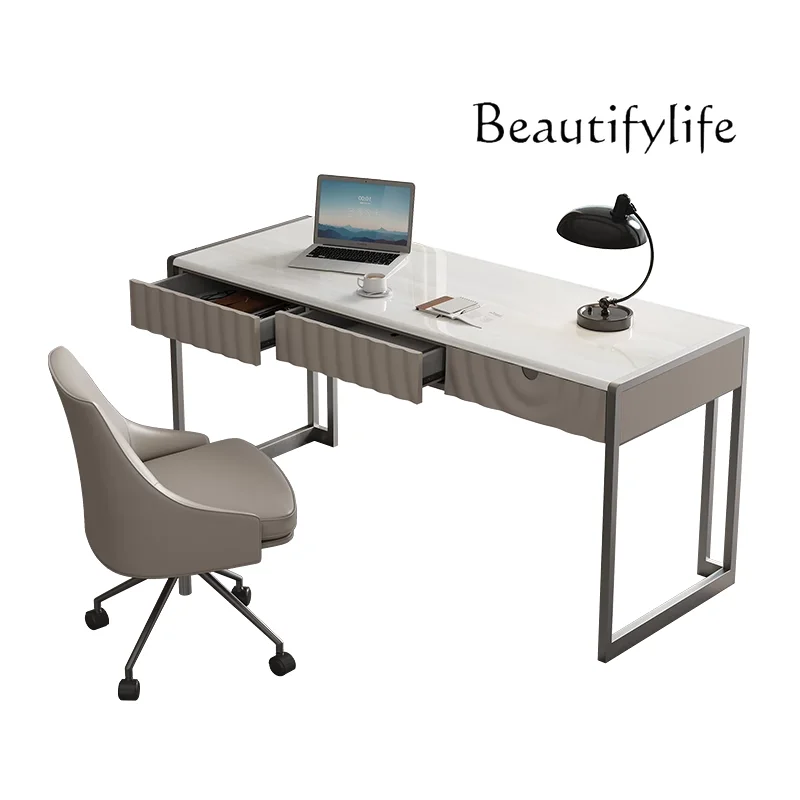 Modern light luxury living room writing desk new study desk boss table household one-word long table
Modern light luxury living room writing desk new study desk boss table household one-word long table