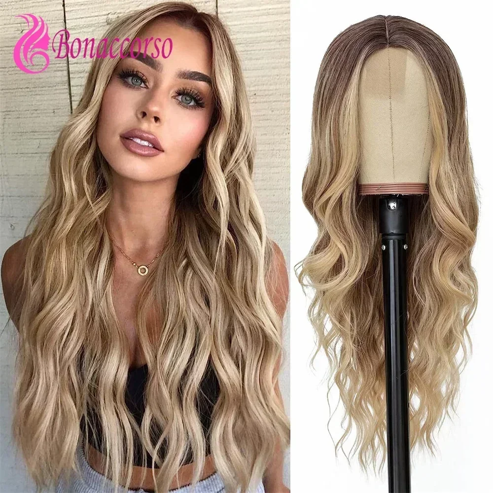 Body Wave 4x2 Lace Front Synthetic Long Curly Wig For Women 26 Inch Middle Part Heat Resistant Fiber Fashion Wig Daily Use 
Body Wave 4x2 Lace Front Synthetic Long Curly Wig For Women 26 Inch Middle Part Heat Resistant Fiber Fashion Wig Daily Use
