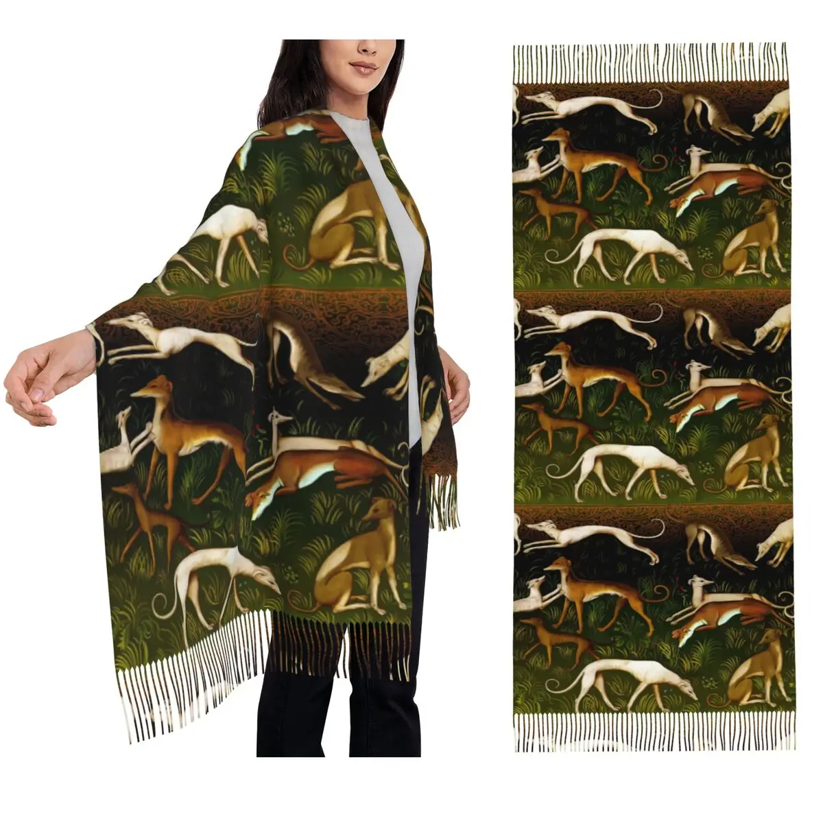 Шарф для борзых, шарфы с кисточками, женские мягкие теплые шали и накидки, большая осенне-зимняя шаль
Шарф для борзых, шарфы с кисточками, женские мягкие теплые шали и накидки, большая осенне-зимняя шаль