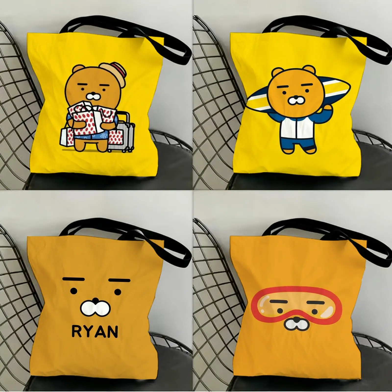 Cute R-Ryans Storage Bags Canvas Double-Sided Print Fashion Shoulder Tote Shopping Bag Gift Eco Handbags
Cute R-Ryans Storage Bags Canvas Double-Sided Print Fashion Shoulder Tote Shopping Bag Gift Eco Handbags