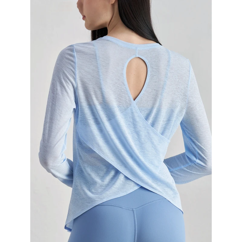2025 Women's High Performance Nude Touch Long Sleeve Loose Breathable Yoga Blouse Hollow out Back Round Ideal for Summer Workout
2025 Women's High Performance Nude Touch Long Sleeve Loose Breathable Yoga Blouse Hollow out Back Round Ideal for Summer Workout