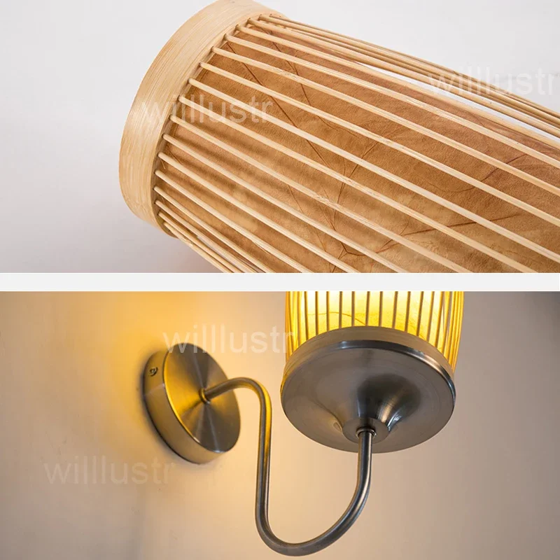 Southeast Asian Style Wood Lamp Handmade Bamboo Wall Sconce Aisle Corridor Tearoom Bar Foyer Bedside Creative Lantern Lighting
Southeast Asian Style Wood Lamp Handmade Bamboo Wall Sconce Aisle Corridor Tearoom Bar Foyer Bedside Creative Lantern Lighting
