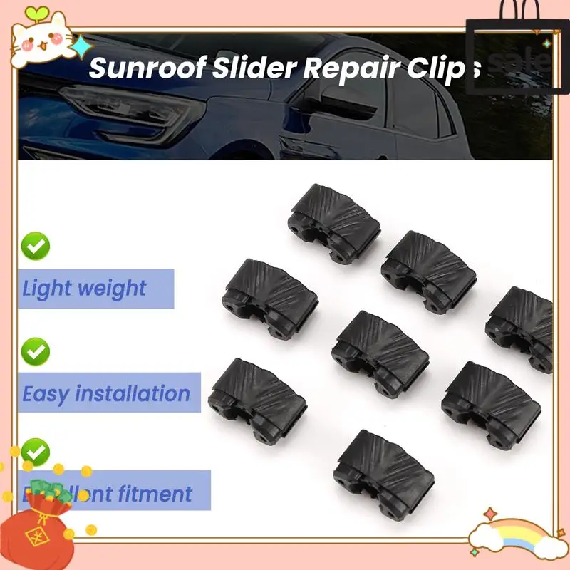 NEW-8Pcs Car Sunroof Slider Repair Clips For Renault Megane 3 918066133R 7701209744
NEW-8Pcs Car Sunroof Slider Repair Clips For Renault Megane 3 918066133R 7701209744