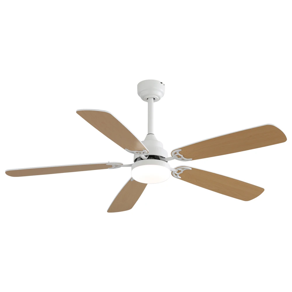 Indoor Modern 52 Inch Ceiling Fan with Dimmable 6 Speed Wind 5 Blades Remote Control Reversible DC Motor with Led Light
Indoor Modern 52 Inch Ceiling Fan with Dimmable 6 Speed Wind 5 Blades Remote Control Reversible DC Motor with Led Light