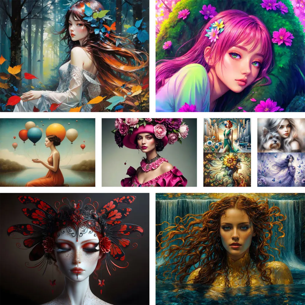 Portrait Girl Flowers Paint By Numbers Complete Kit Acrylic Paints 40*50 Canvas Pictures Wall Decoration Crafts For Adults
Portrait Girl Flowers Paint By Numbers Complete Kit Acrylic Paints 40*50 Canvas Pictures Wall Decoration Crafts For Adults