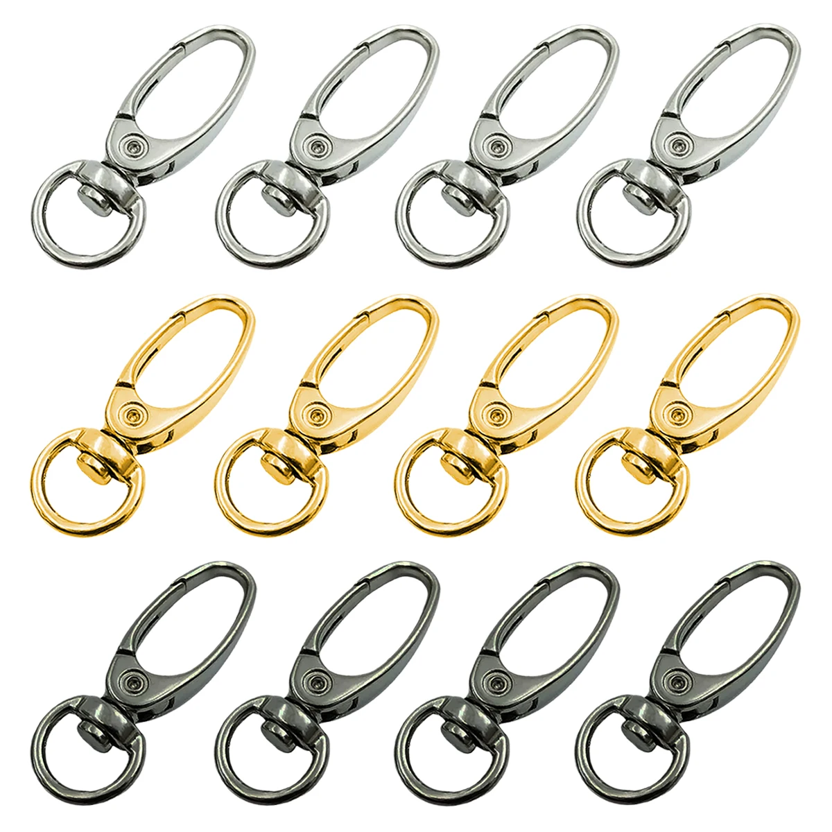 5/12/25/50Pcs Swivel Lobster Claw Clasps Oval Ring Swivel Snap Hooks Metal Keychain Clips for Keychains Making Purse DIY Crafts
5/12/25/50Pcs Swivel Lobster Claw Clasps Oval Ring Swivel Snap Hooks Metal Keychain Clips for Keychains Making Purse DIY Crafts