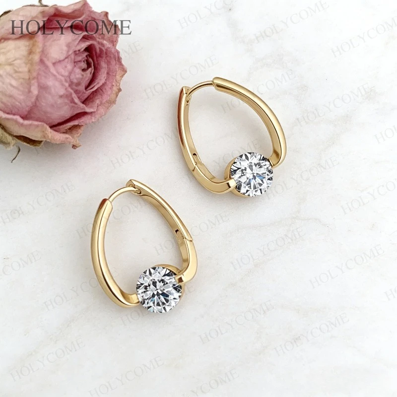1CT-2CT Moissante Round Stud Earrings D Color VVS1 925 Sterling Silver Gold Plated For Birthday Christmas Party Jewelry Gifts
1CT-2CT Moissante Round Stud Earrings D Color VVS1 925 Sterling Silver Gold Plated For Birthday Christmas Party Jewelry Gifts