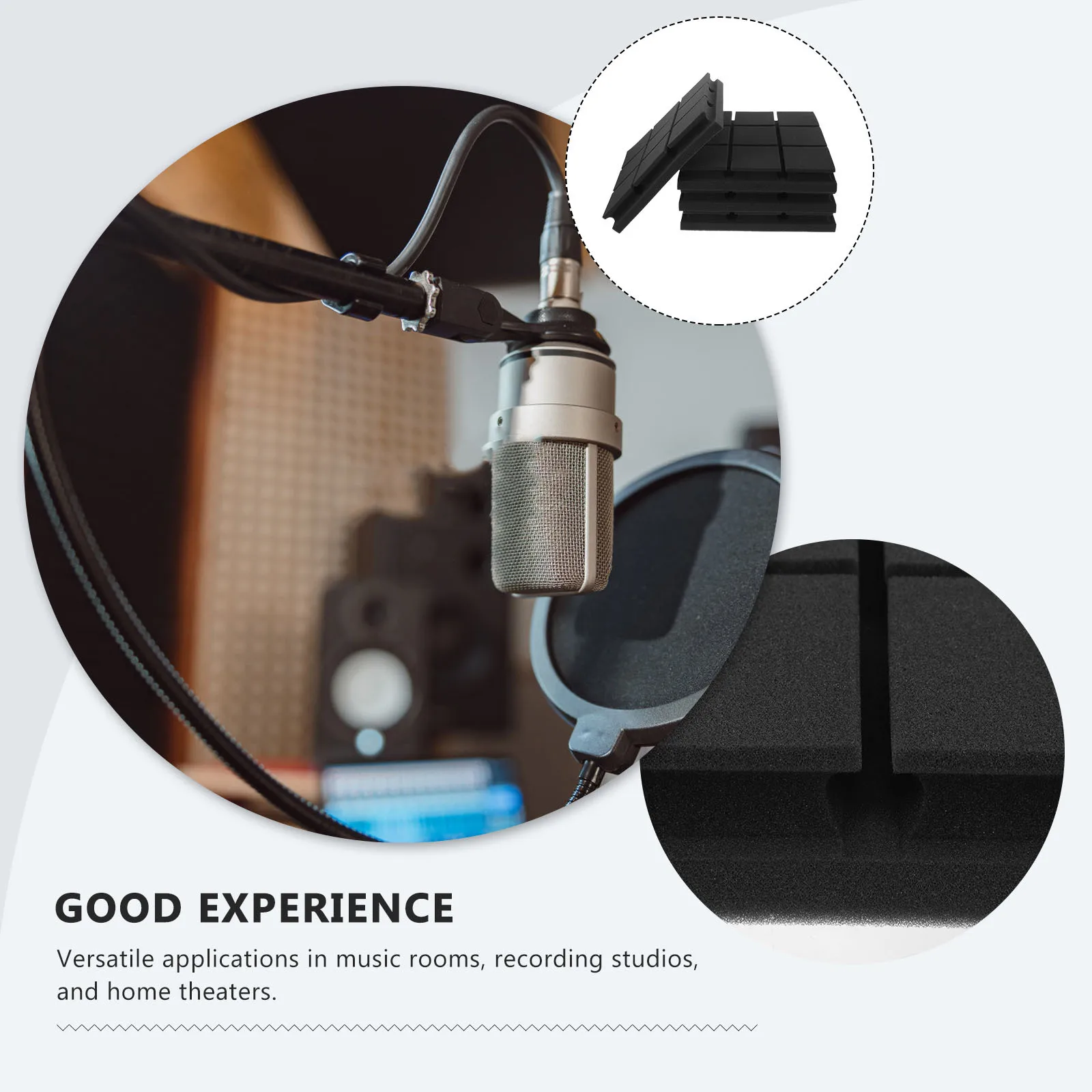 4pcs Sound Absorbing Panels Acoustic Soundproof Foam Noise Reducing Wall Fire Resistant High Density Flat Grid Easy Install
4pcs Sound Absorbing Panels Acoustic Soundproof Foam Noise Reducing Wall Fire Resistant High Density Flat Grid Easy Install