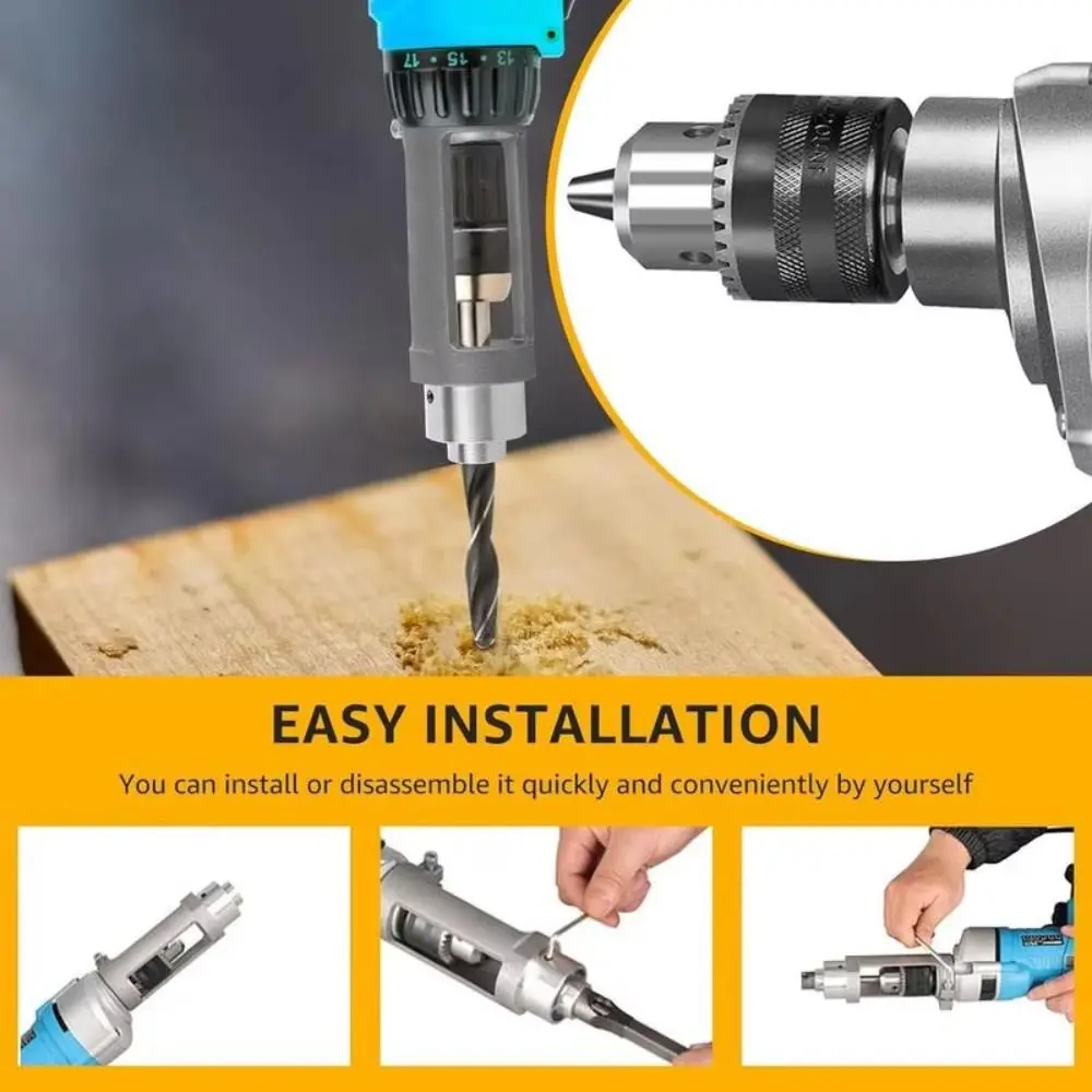 Mortising Square Hole Drill Bit Adapter Hole Opener Convenient Fixing Drill Bit Fixing Bracket Sturdy Easy Installation
Mortising Square Hole Drill Bit Adapter Hole Opener Convenient Fixing Drill Bit Fixing Bracket Sturdy Easy Installation